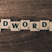 google adwords layout with scrabble tiles